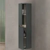 Mobile colonna Arissa, 31x26h135 cm, Antracite e Rovere<Dmora Cheap