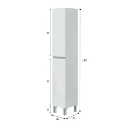 Mobile colonna Noru, 30x35 h182 cm,<Dmora Best