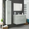 Mobile colonna Notte, 30x25h150 cm, Grigio<Dmora Online