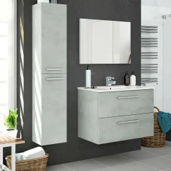 Mobile colonna Notte, 30x25h150 cm, Grigio<Dmora Online