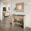 Mobile da ingresso Alwin, 92x33h149 cm, Rovere e Noce<Dmora Outlet