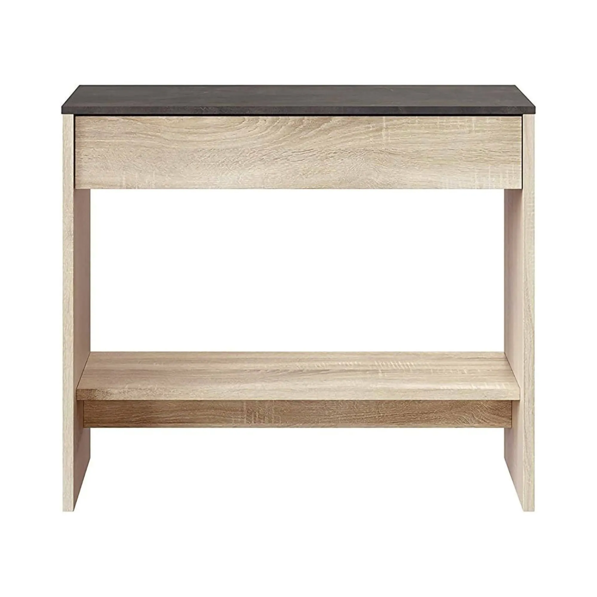 Mobile da ingresso Alwin, 92x33h149 cm, Rovere e Noce<Dmora Outlet