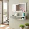 Mobile da ingresso Arty, 95x26h69 cm, Bianco e Rovere<Dmora Sale