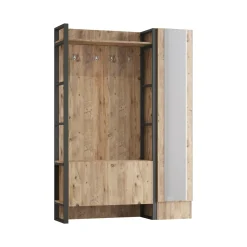 Mobile da ingresso Damasco, 126x34 h180 cm,<Dmora Discount