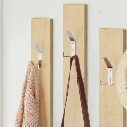 Mobile da ingresso Dmartíne, 137x35h55 cm, Bianco e Rovere<Dmora Sale