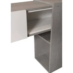 Mobile da ingresso Dpinz, 100x27h75 cm, Cemento e Bianco<Dmora Clearance