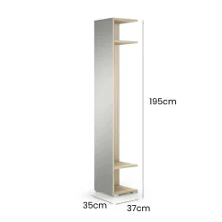 Mobile da ingresso Fornace, 35x37h195 cm,<Dmora Online