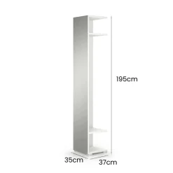 Mobile da ingresso Fornace, 35x37h195 cm,<Dmora Fashion