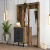 Mobile da ingresso Isidore, 120x35h200 cm, Noce e Antracite<Dmora Cheap