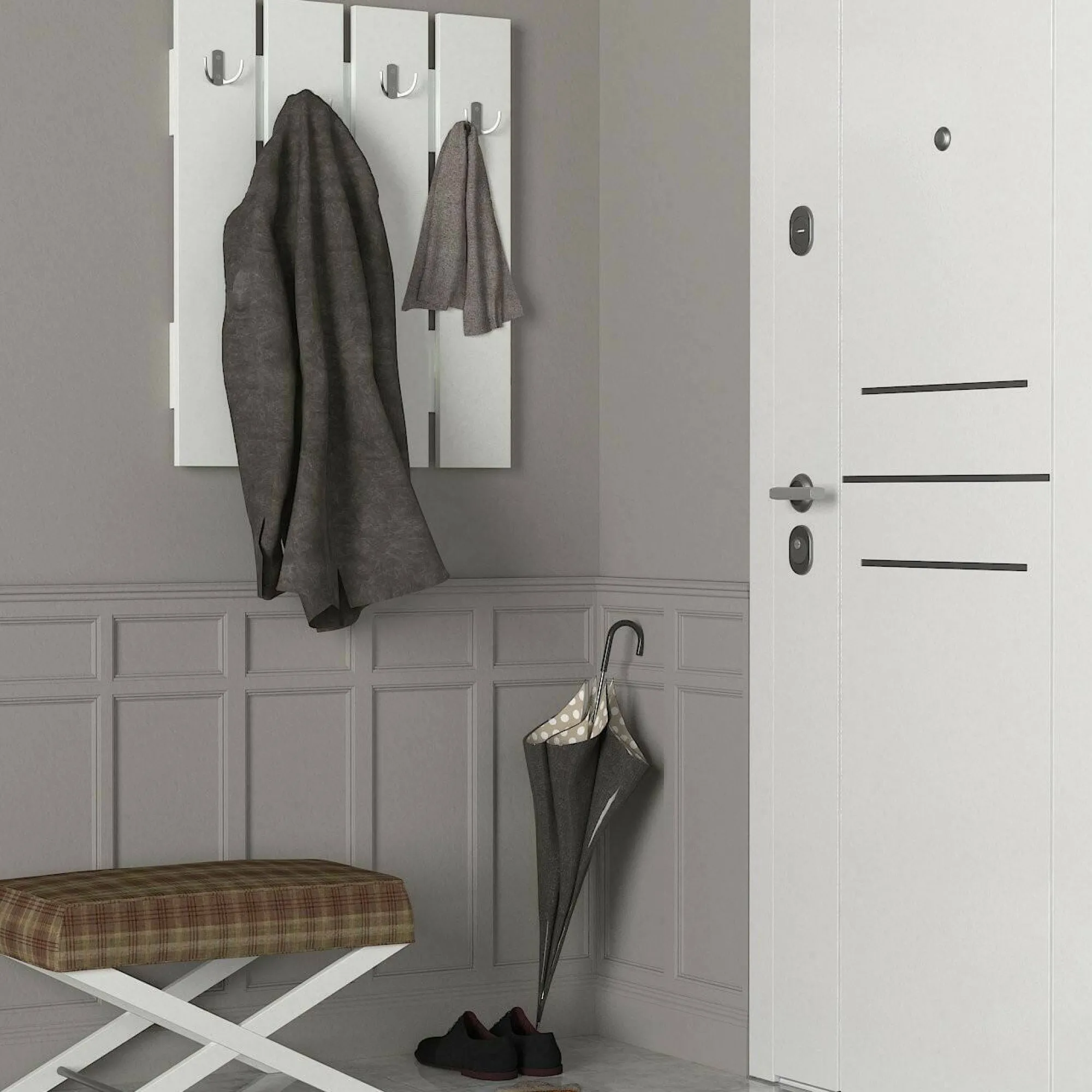 Mobile da ingresso Joachim, 65x4 h80 cm,<Dmora Hot