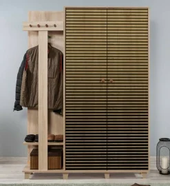 Mobile da ingresso Liana, 135x36h194 cm,<Dmora Shop