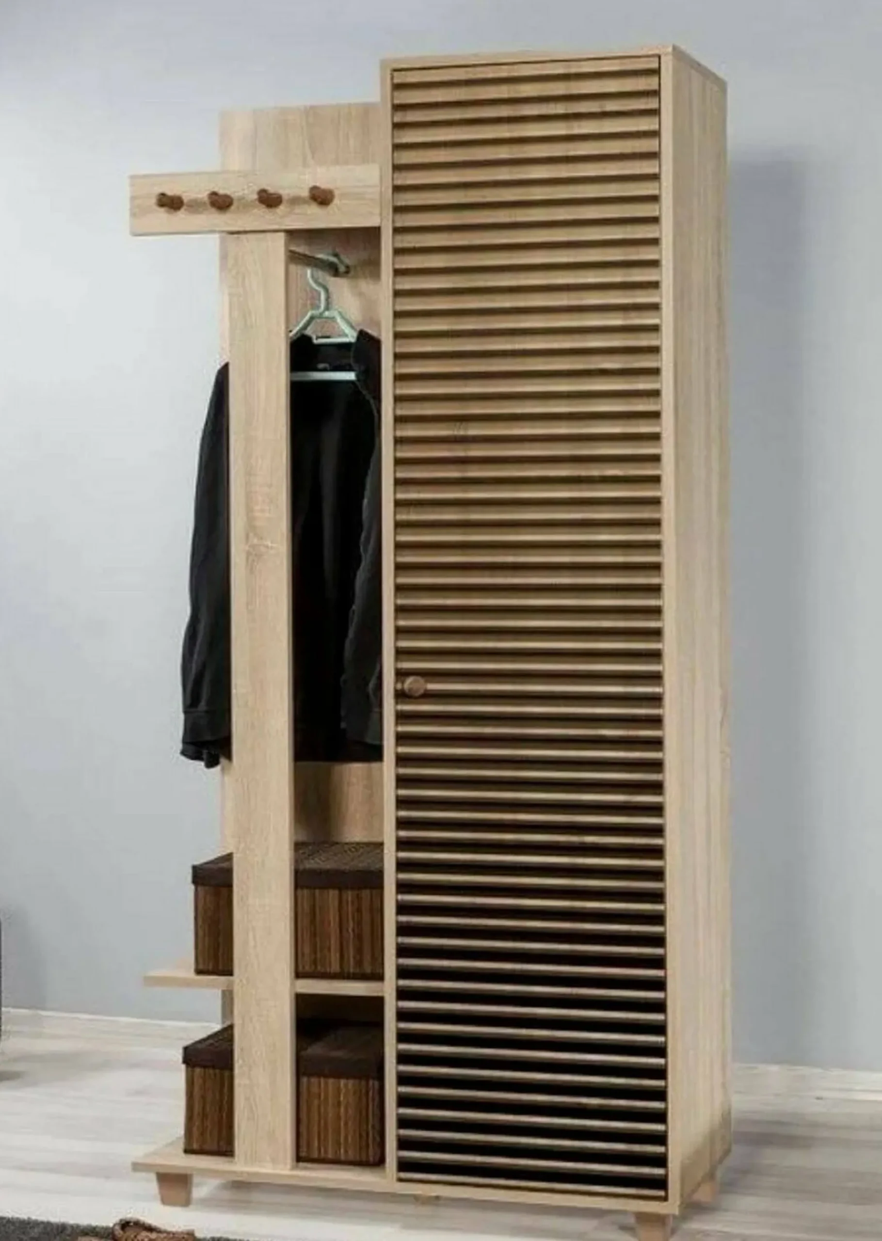 Mobile da ingresso Savina, 90x36h194 cm,<Dmora Fashion