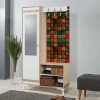 Mobile da ingresso Sugilite, 100x36h190 cm, Quercia e Multicolore<Dmora Outlet