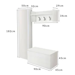 Mobile da ingresso Tanzanite, Cm 50x32h182,<Dmora Best Sale