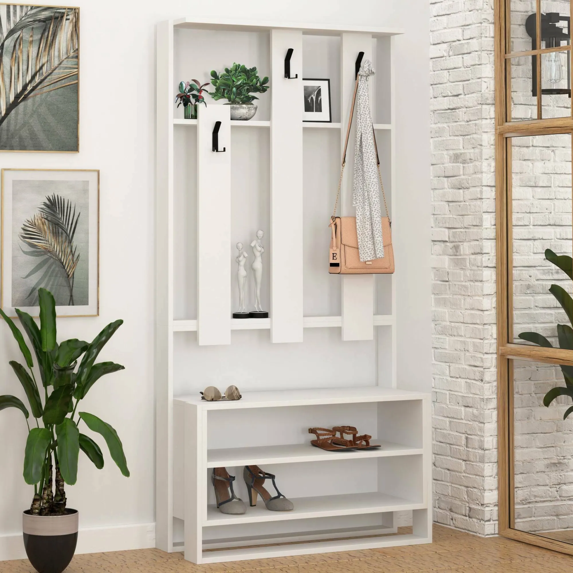 Mobile da ingresso Toraji, 90x36 h180 cm,<Dmora Cheap