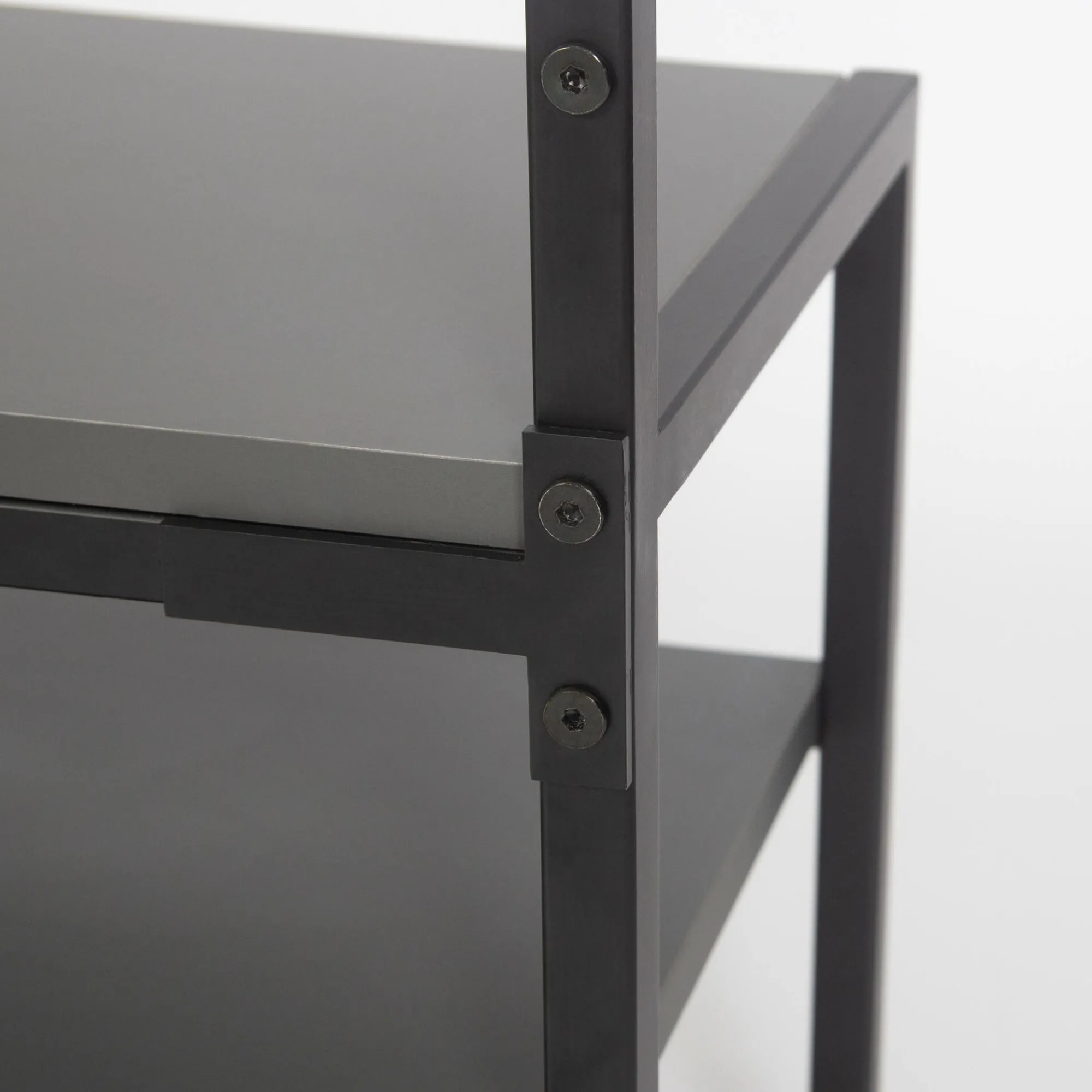Mobile da ingresso Varsavia, 78x30 h182 cm, Antracite e Nero<Dmora Hot
