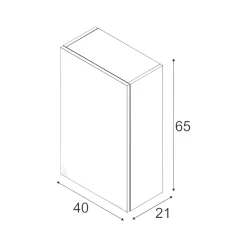 Mobile pensile Andaluso, , 40x21h65 - 1 anta cm<Dmora Discount