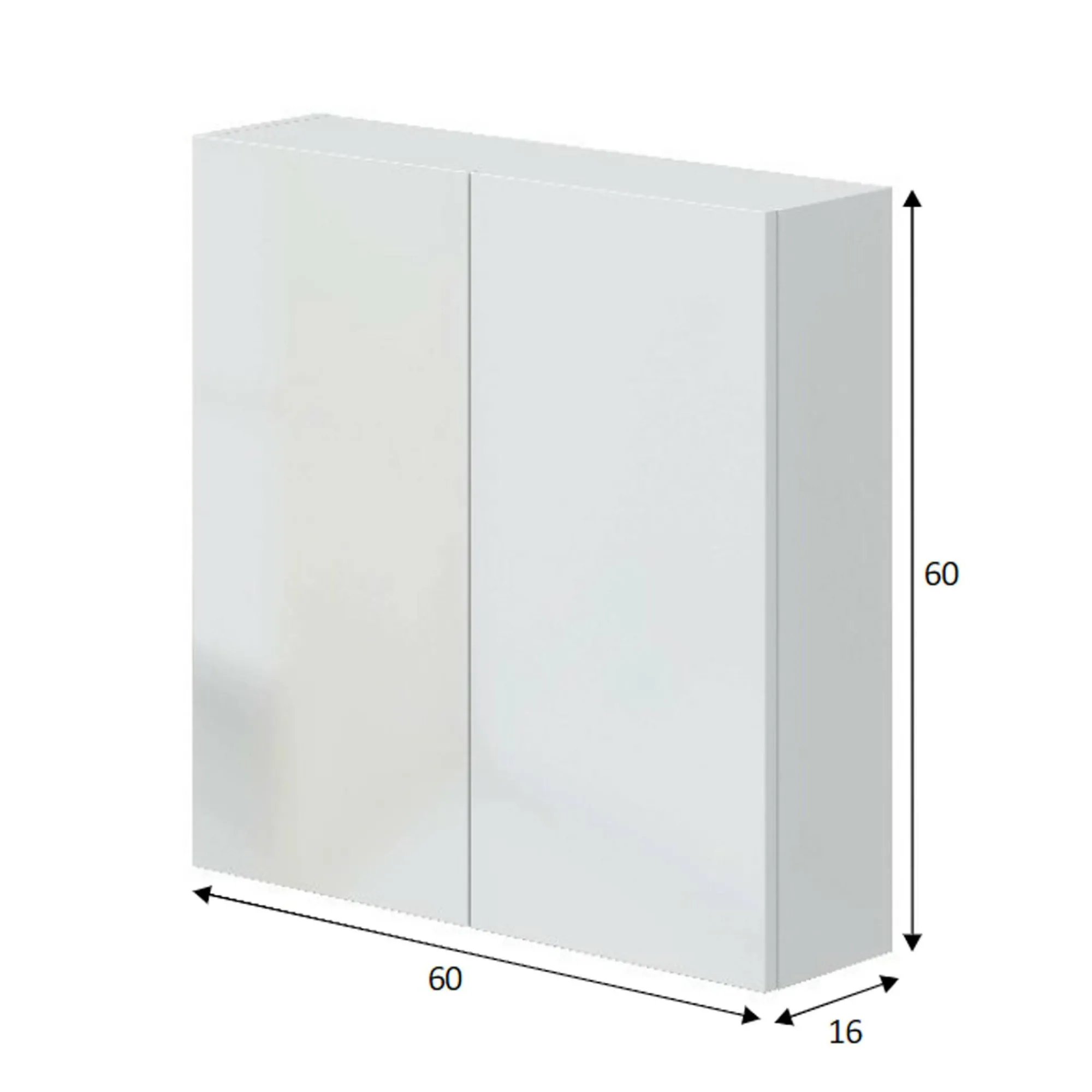 Mobile pensile Apollosa, 60x16 h60 cm,<Dmora New