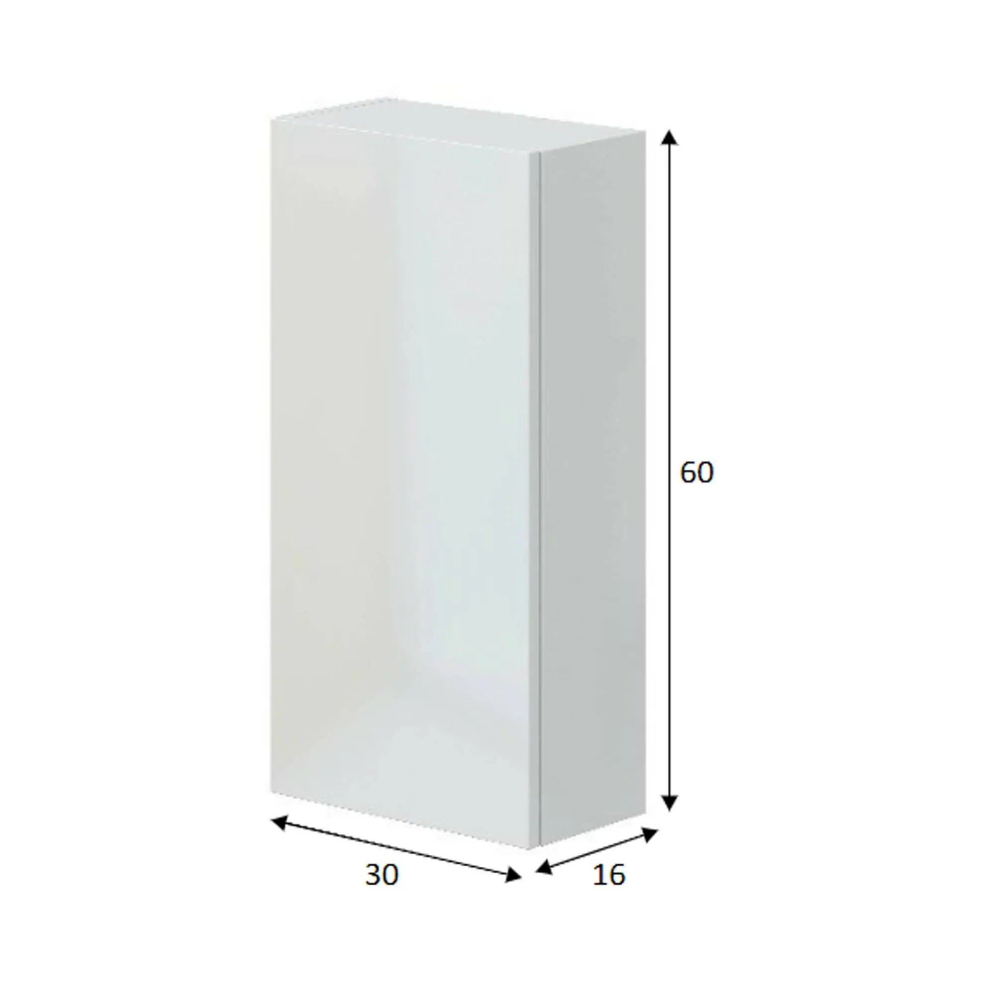 Mobile pensile Berlino, 30x16 h60 cm,<Dmora Store