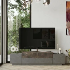 Mobile porta TV Abriola, 160x37 h39 cm,<Dmora Online
