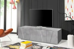 Mobile porta TV Acix, cm 162x44h46,<Dmora Online