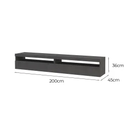Mobile porta TV Active, cm 200x45h36,<Dmora Shop