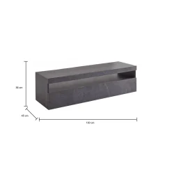 Mobile porta TV Adelicia, cm 130x45h36,<Dmora Sale