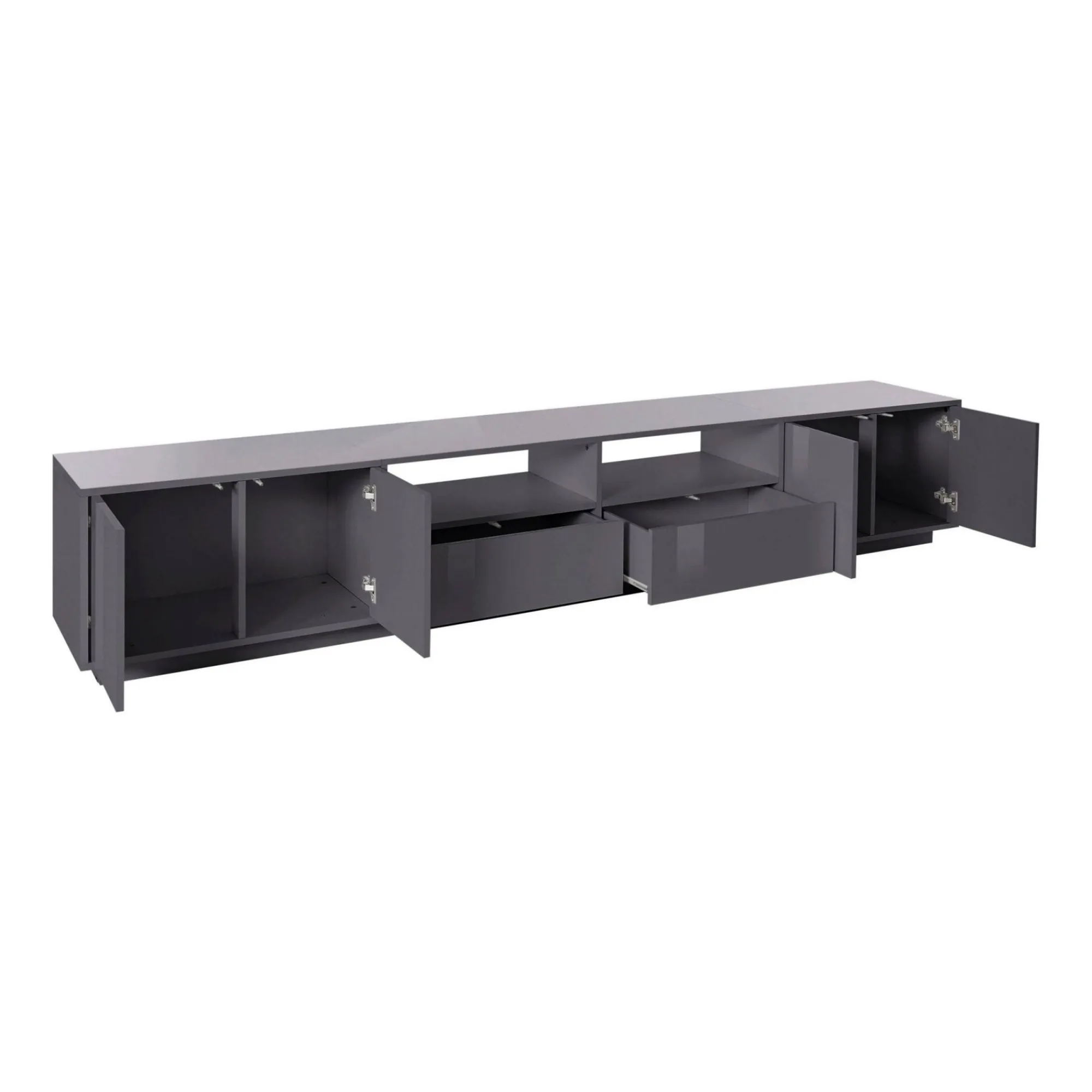 Mobile porta TV Albak, cm 260x41h46,<Dmora Online