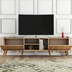 Mobile porta TV Alberona, 180x34 h52 cm,<Dmora Sale