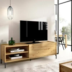Mobile porta TV Allesia, 155x43h47 cm,<Dmora Best