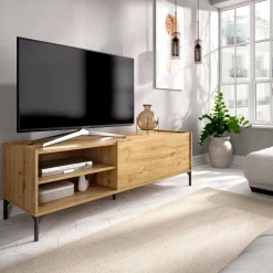 Mobile porta TV Allesia, 155x43h47 cm,<Dmora Best