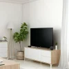 Mobile porta TV Alva, 130x41h47 cm, Rovere e Bianco<Dmora New
