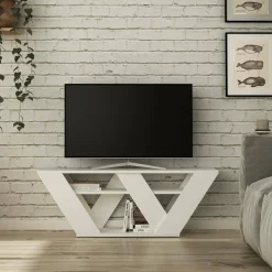 Mobile porta TV Amazzonite, 110x30h40 cm,<Dmora Cheap