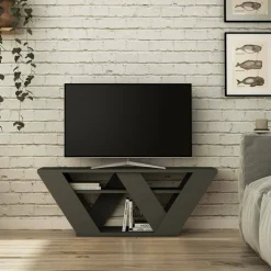 Mobile porta TV Amazzonite, 110x30h40 cm,<Dmora New