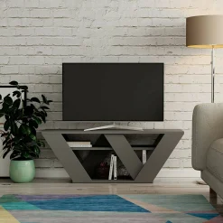 Mobile porta TV Amazzonite, 110x30h40 cm,<Dmora New