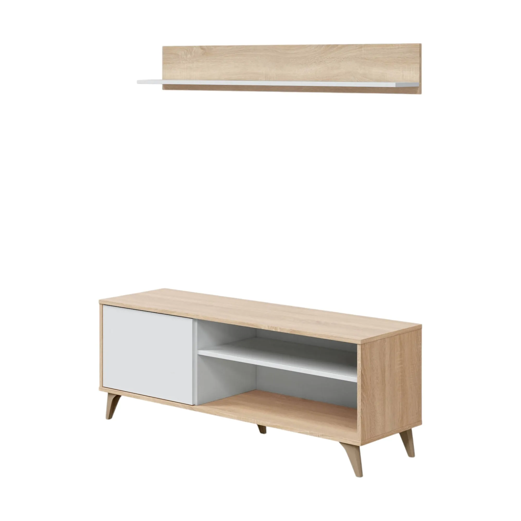 Mobile porta TV Amerino, 135x40h50 cm,<Dmora Cheap
