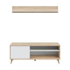 Mobile porta TV Amerino, 135x40h50 cm,<Dmora Cheap