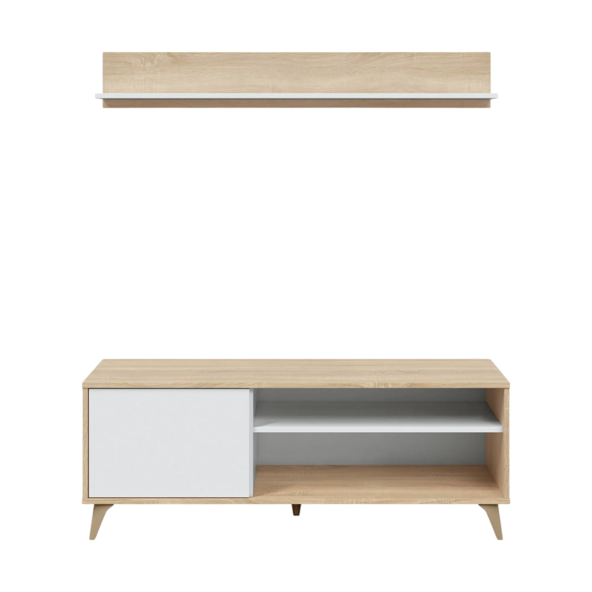 Mobile porta TV Amerino, 135x40h50 cm,<Dmora Cheap