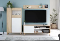 Mobile porta TV Amerino, 135x40h50 cm,<Dmora Cheap