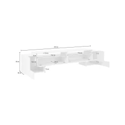 Mobile porta TV Amis, cm 210x45h45,<Dmora Hot