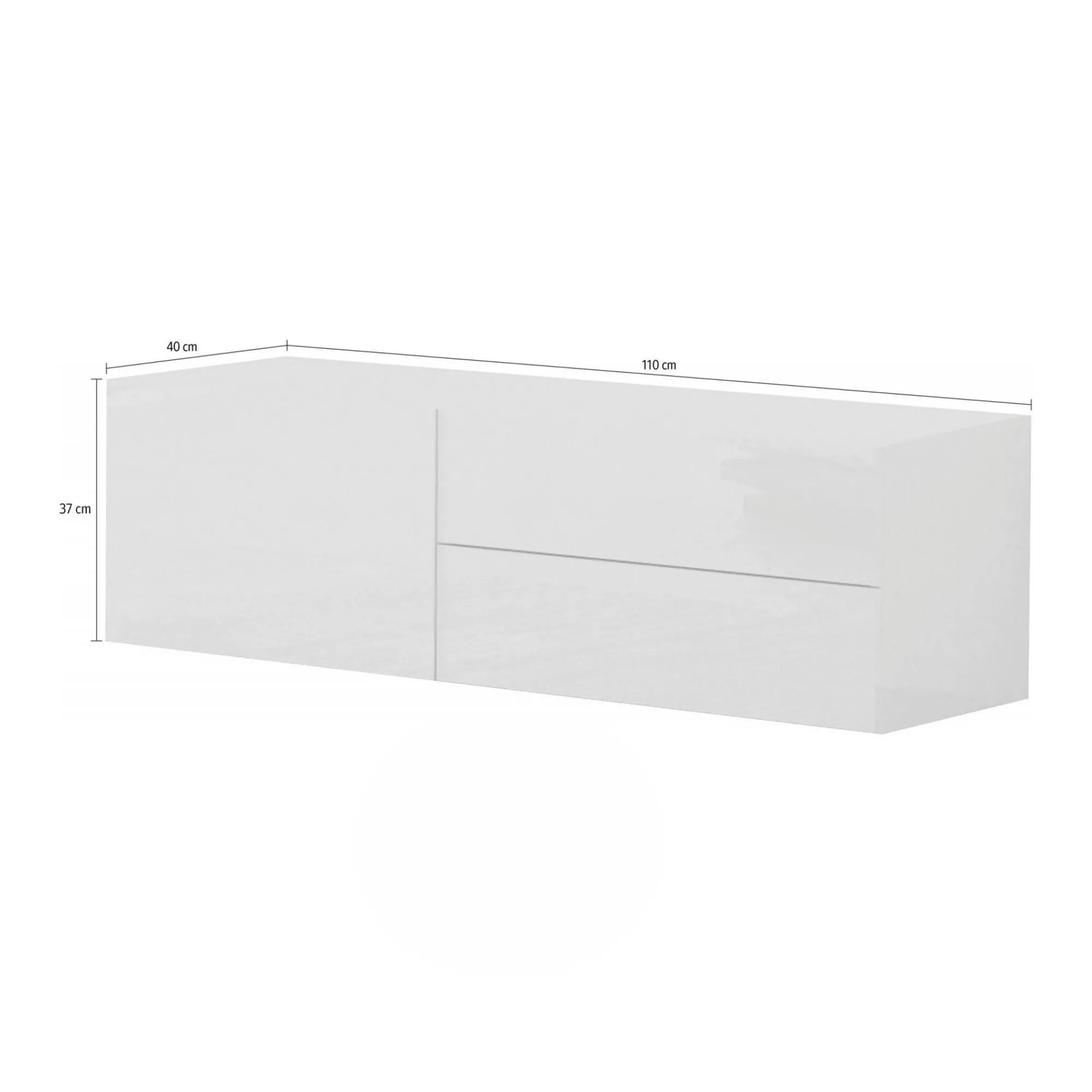 Mobile porta TV Amleto, cm 110x40h35,<Dmora Cheap