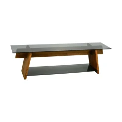 Mobile porta TV Amorosi, 158x40h45 cm, Noce e Nero<Dmora Clearance