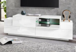 Mobile porta TV Andris, cm 160x45h51,<Dmora Cheap