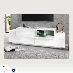 Mobile porta TV Andris, cm 160x45h51,<Dmora Cheap