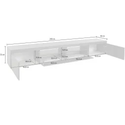 Mobile porta TV Animali, 240x40h35 cm,<Dmora Hot
