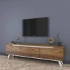 Mobile porta TV Apatite, 180x35h49 cm, Noce e Bianco<Dmora Flash Sale