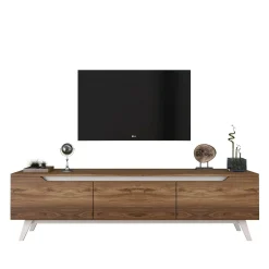 Mobile porta TV Apatite, 180x35h49 cm, Noce e Bianco<Dmora Flash Sale