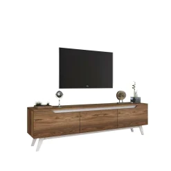 Mobile porta TV Apatite, 180x35h49 cm, Noce e Bianco<Dmora Flash Sale