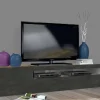 Mobile porta TV Aquilo, cm 150x40h37, Acero e Ardesia<Dmora Best