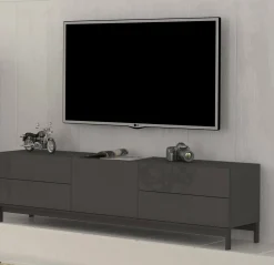 Mobile porta TV Ardesia, cm 170x40h47,<Dmora Online